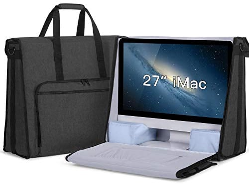 Damero Tragetasche Kompatibel mit Apple iMac 27, Tragetasche Kompatibel mit Apple iMac 27 und anderem Zubehör, Schwarz