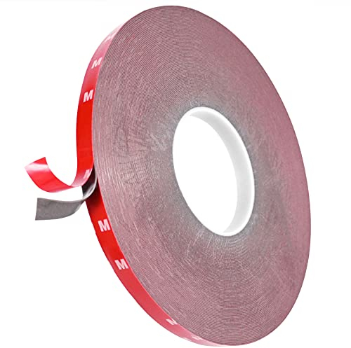 Double Sided Tape 0.39Inch x 108 Feet Heavy Duty 3M Mounting Adhesive Multipurpose Waterproof Foam Tape for LED Strip Lights, Home Decor, Office Decor, Car Decor