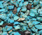 Perlin - 1000stk Türkis Edelstein Perlen 4mm ~ 8mm Trommelstein Chip Edelsteine Halbedelstein Schmuckperlen Schmuckstein Turquoise Beads für Cabachon Deko DIY Kette