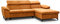 MOEBLO Ecksofa mit Schlaffunktion mit Bettkasten Sofa Couch L-Form Polstergarnitur Wohnlandschaft Polstersofa mit Ottomane Couchgarnitur (274cmx192cmx86cm)-Lorin (Ottomane Rechts, Orange)