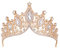 Kronen für Frauen, Vofler Gold Tiaras - Barock Mittelalter Renaissance Kristall Stirnband für Königin Braut Prinzessin Mädchen Geburtstag Festival Kostüme Cosplay Party Hochzeit Prom Festzug