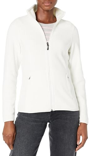 Amazon Essentials Women's Classic-fit Long-Sleeved Full Zip Polar Soft Fleece Jacket (Available in Plus Size), Ivory, L