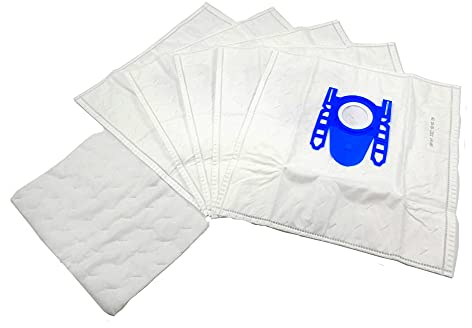 ELECTROTODO Bolsa Aspirador compatible con Bosch Siemens Type G Sintética - 5 Unidades + Filtro