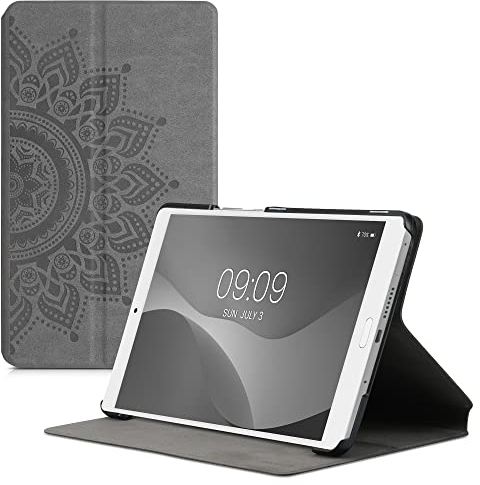 kwmobile Cover Compatibile con Huawei MediaPad M3 8.4 - Custodia Protettiva Simil-Pelle camoscio per Tablet - Copertina Sottile Tab - Stand-Case