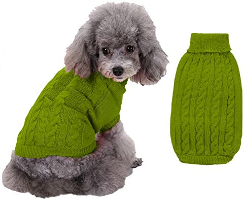 FEimaX Hundepullover Haustier Katze Hund Pullover Winter Warmer Sweater für Kleine Mittelgroße und große Hunde Katzen Welpen Strickpullover Kleidung Mantel Kostüm