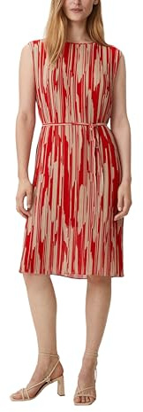 Comma Chiffonkleid mit Plisseefalten
