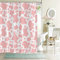 Hnmdmyi Rideau de Douche Rose 180x180, Mignon Léopard Rideau de Douche Fille Moderne Simple Abstrait Esthétique Minimaliste Rideau de Baignoire Imperméable Polyester Tissu Lavable Rideau de Bain
