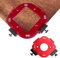 Radius Jig Router Templates Kit, 2 Stück Runde Eckpositionierungsform Eckfrässchablonen R10-R50 Schnellpositionierungsform mit abnehmbaren Klemmen für Holzbearbeitung