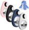 zonsiton Airtag-Halter für Kinder, Airtag-Hundehalsband-Halter(Pulver+blau+schwarz+ weiß, 4-Sätze)