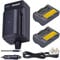 Uwayor EN-EL3e Camera Battery Charger Set Replacement Battery Kit USB for Nikon EN-EL3e EL3 EL3a D700 D300s D100 D90 D80 MH-18 MH-19 MB-D200 MB-D10