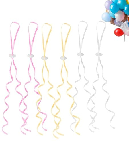 GoldRock Ballonverschlüsse Helium mit Schnur,100 Stück Ballonband für Machen Luftballon Girlande,Luftballon Schnur,Ballonverschlüsse für Luftballons,Luftballon Verschluss Helium,Schnur für Luftballons