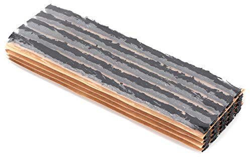 Universelle Reifenreparaturstopfen, Naturkautschukstreifen, Pannenhilfe für Autos und Motorräder (BLACK)