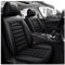 AYBEN Auto Sitzbezüge Sets Für SEAT Ibiza FR 2010-2018 2019, PU Leder Autositzbezüge | Wasserdicht Atmungsaktiv Schonbezüge Autositz | 5 Sitze,A/Black