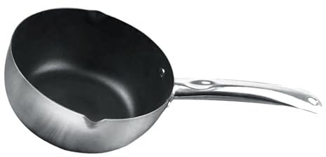 Cacerola Japonesa, Cacerola de Acero Inoxidable de Uso Versátil con Boquillas para Hervir Fideos Lamian (Acero inoxidable)