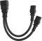 IEC320 C20 auf Dual C13 Splitter Netzkabel, Y Typ Layout Konverter Adapterkabel 12,6 Zoll, für Laptop Adapter, Schreibtischlampen, Drucker