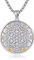 HUKKUN Metatrons Würfel Halskette aus Sterling Silber Heilige Geometrie Siegel des Metatrons Würfel Anhänger für Männer Schmuck mit spiritueller Verbindung Geschenk für Männer