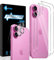 Aerku Rückseite Schutzfolie für iPhone 16 mit Kameraschutz für Panzerglas, [2+2 Stück] 9H HD Hinten Film Anti-Kratzen Back Klar Folie Schutzglas Anti-Fingerabdruck