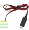 PLCPDM USB Zu-4 5-V Netzteil Batterie Adapterkabel Ersetzt 3 5 V LR03 Batterien