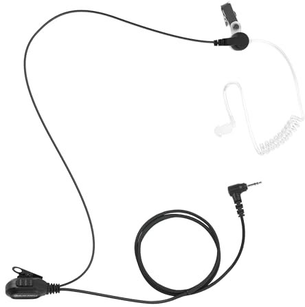 BLISCENTLY Walkie-Talkie-Ohrhörer mit PPT-Mikrofon, 1-polig, 2,5 mm, Sicherheits-Bodyguard-Headset, kompatibel mit Motorola TLKR Talkabout T3T4T5T7, T81 Hunter, T82, T82 Extreme, T92, H2O