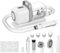 Dog Grooming Vacuum, 1.5L Large Pet Grooming Vacuum, All In One Dog Vacuum Set, 10 Ideal Grooming Tools, Adjustable Vacuuming, Clipping, Cleaning Grooming Tools, Suction 99% for Dogs/cats/home