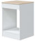 Módulo Cocina Kira con Hueco para Horno Estándar Moderno Blanco Brillo y Roble Canadian 60x90x60 cm