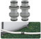 2 Stück Pool Schlauchverbinder 38 mm – Poolschlauch Adapter, Schlauchverbinder für Pool-Anschluss, kompatibel mit Intex Bestway Coleman, ideal zur Schlauchverlängerung