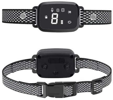 HUNDESCHATZ™ Halsband Tierfreundliches 2.0 Halsband Sanfte & Effektive Erziehung (Schwarz)