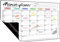 Prelisee Whiteboard Monatsplaner Magnetisch Abwischbar 42×30cm Kann Als Essensplaner Woche,To Do Liste,Haushaltsplaner,Einkaufsliste, Kinder Wochenplaner Abwischbar für Kühlschrank