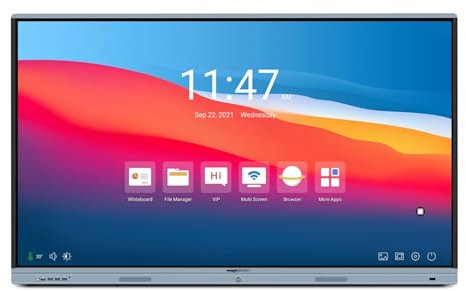 Mach Power Monitor Interattivo Multi-Touch 65 4K UHD, Android 11, con Software Didattico eClass, 4GB RAM, 32GB Rom (EB-TS65A11-060)