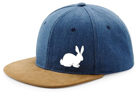 Huuraa Cappy Mütze Hase Kaninchen Silhouette Geschenk | Baseballkappe Basecap Kappe Geschenkidee Unisex Baseball Cap