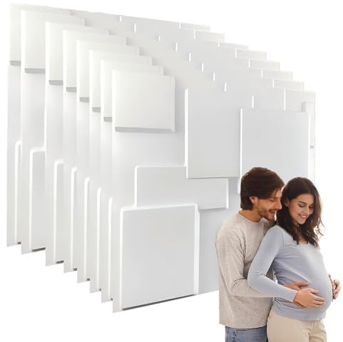 Home 3D Wall Panels 10/15/20/25/30 Pcs Interior Wall Decor Board,Waterproof PVC Textured DIY Self-Adhesive Wall Tile Faux Brick Paneling,for Gaming Living Room TV Background(15pcs)