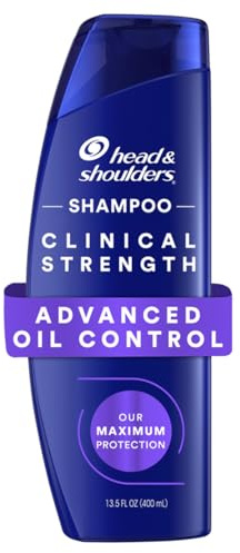 Head & Shoulders Dandruff Shampoo, Clinical Strength Advanced Oil Control, Our Maximum Anti-Dandruff Prescription-Strength Formula, Flake Protection, Seborrheic Dermatitis Relief, Citrus, 13.5 Fl Oz