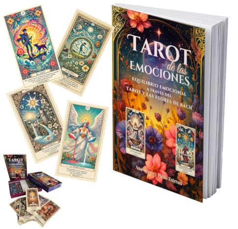 Tarot de las Emociones – Baraja de 80 Cartas de Tarot + Libro Guía en Español + Caja Ilustrada | Oráculo para principiantes | Autoconocimiento y Gestión Emocional | Sabiduría de Alma