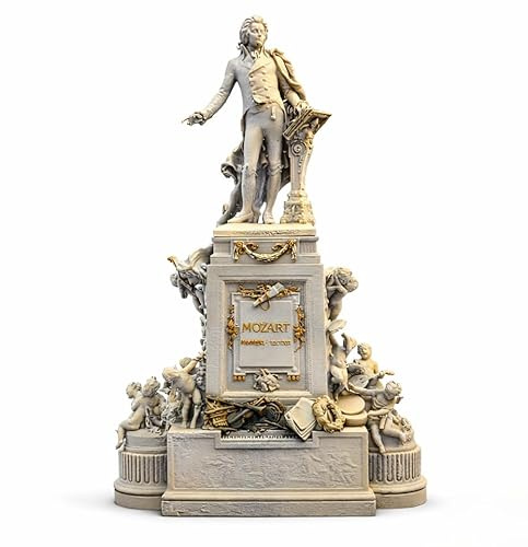 Iberplace 40041 Mozart Denkmal Figur Spur G – Große Gartenbahn Figur 1:22,5 (ca. 250 mm) – Detailreiche Modellbahn-Deko – LGB & Piko G kompatibel