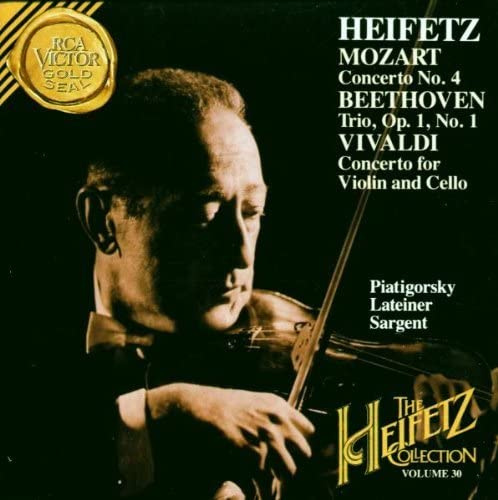 Mozart: Violin Concerto No. 4 / Beethoven Trio Op. 1, No. 1 / Vivaldi Concerto (The Heifetz Collection, Vol. 30)