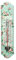 linoows Nostalgie Thermometer, Blech Thermometer mit Rosenblüten, Wandthermometer
