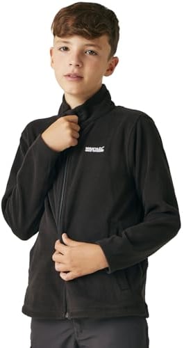 Regatta Unisex-Youth King II Fleece, Black/Black, 13 Years