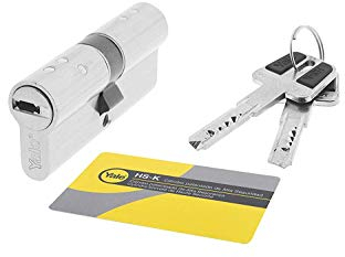 Yale hsk4050nm4 Hochsicherheits-Zylinderschloss, vernickelt, 40 x 50 mm
