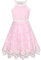 Sunny Fashion Robe Fille Rose Papillon Brodé Licou Robe Habiller Partie Robes d'été Robes de Demoiselle 10 Ans,10 ans,Rose-Rose