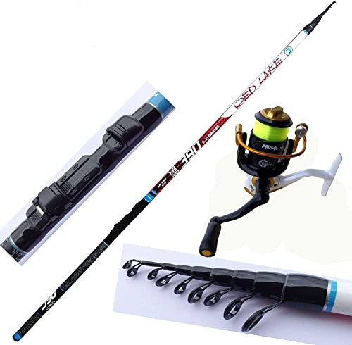 Canna Pesca Trota Lago Mulinello Filo colorato Pesca Galleggiante tremarella 3/8