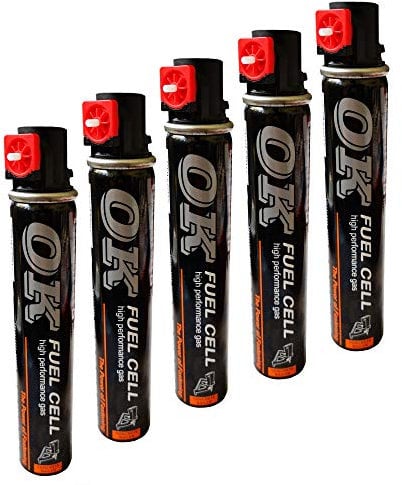Hochleistungs-Gaskartusche OK BEFESTIGUNG (31,5 x 152 mm / 40 g - 70 ml) für Gas Nägler BEA CN60 - TITIBI PRIMA und viele weitere … (5)