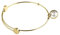Ernstes Design Armreif Edelstahl vergoldet A403 WHP mit Anhänger Perle Armband