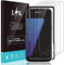 LϟK 3 Pièces Protection Écran pour Samsung Galaxy S7 - Verre Trempé 9H Dureté Installation Facile du Cadre D'alignement Haute Définition Film Protection