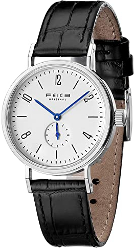 FEICE Armbanduhr Damen Design Runde Analog Casual Quarzuhren mit Lederarmbänder 32mm - FG201