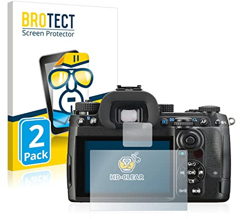 BROTECT Schutzfolie für Pentax K-3 Mark III | 2 Stück Transparenter Displayschutz Made in Germany Klare Displayschutz-Folie Clear Einfache Montage Case-Friendly