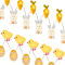 Vanthylit Set of 2 Easter Lights 3M 30 LED Easter Egg Chicken Bunny and Carrot Fairy Lights Battery Operated Decorative Lights for Bedroom Home Party Table Decorations (Warm White)