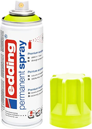 edding 5200 - Spray Permanente - Amarillo Neón Mate - 200 ml