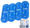 YOUSHARES Bolsa de Gel Frio de Nylon para Bolsa Viajera para Diabéticos Nevera de Medicamientos Estuche Insulina Térmico (4PCS)