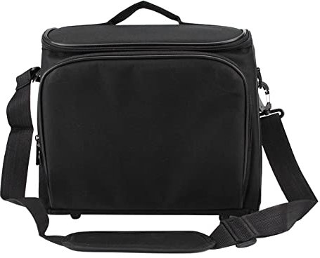 Laluky Étui de vidéoprojecteur, sac de transport pour projecteur, fermeture éclair, organiseur de projecteur avec bandoulière, sac de transport résistant aux chocs (taille : S)