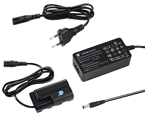 DSTE AC-F550 AC Bloc d'alimentation DR-F550 Batterie factice Kit Compatible avec Sony NP-F550, NP-F330, NP-F530, NP-F570, CCD-RV100, CCD-RV200